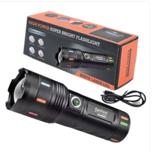 Powerful White Laser LED Flashlight 30000 mAh Battery