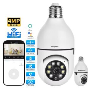Indoor WiFi 360 PTZ Bulb Camera